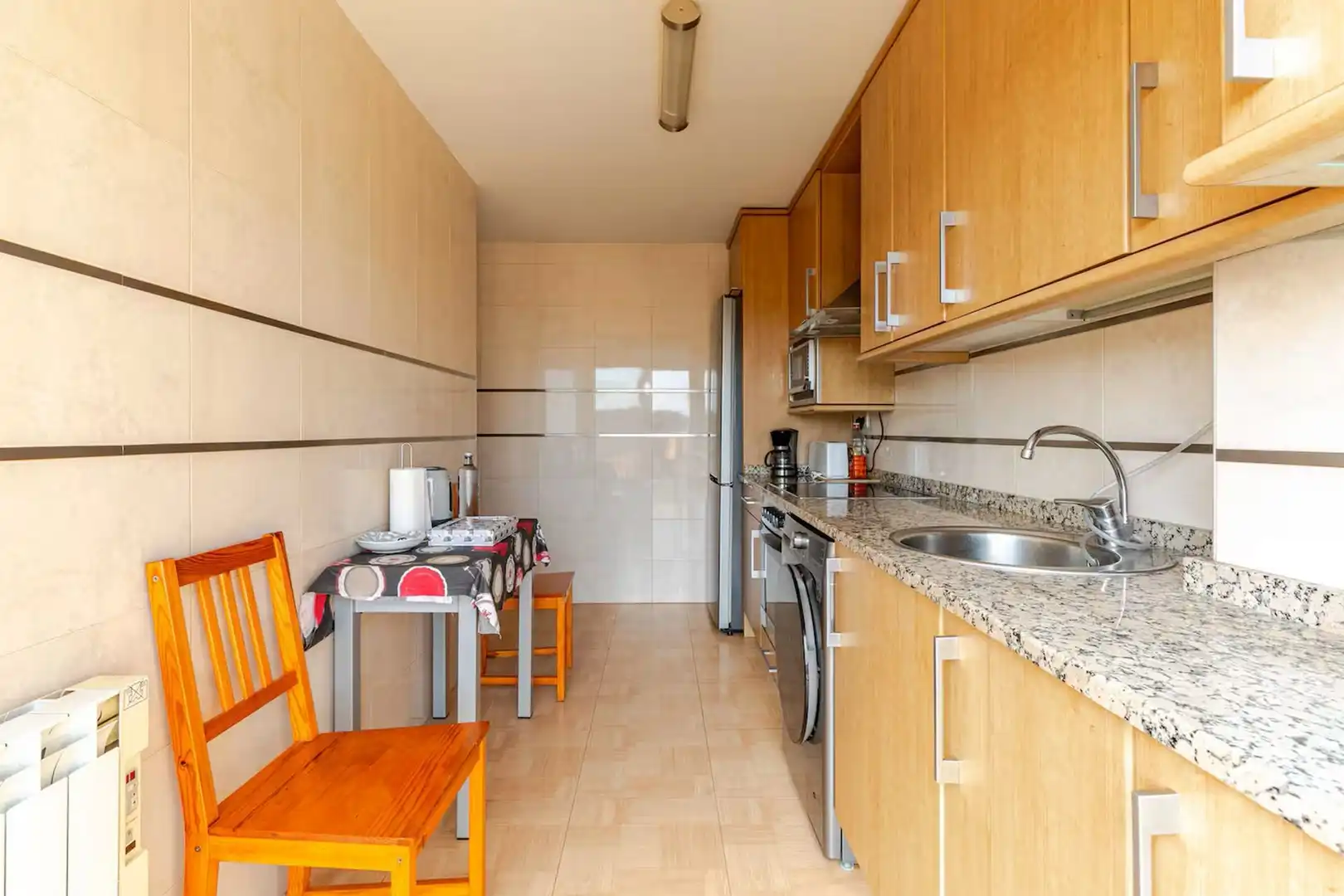 Kitchen of Apartments for rent in Almonacid de la Sierra  with Air Conditioner, Heating and Private garden