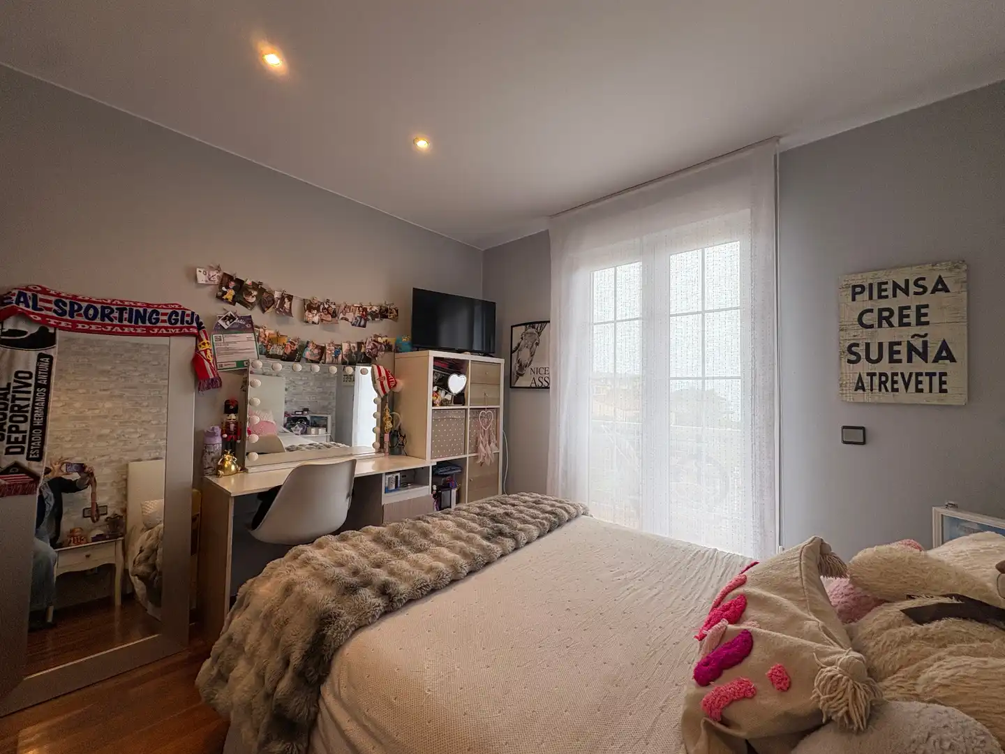 Schlafzimmer von Einfamilien-Reihenhaus zum Verkauf in Carreño mit Heizung, Parkett und Terrasse