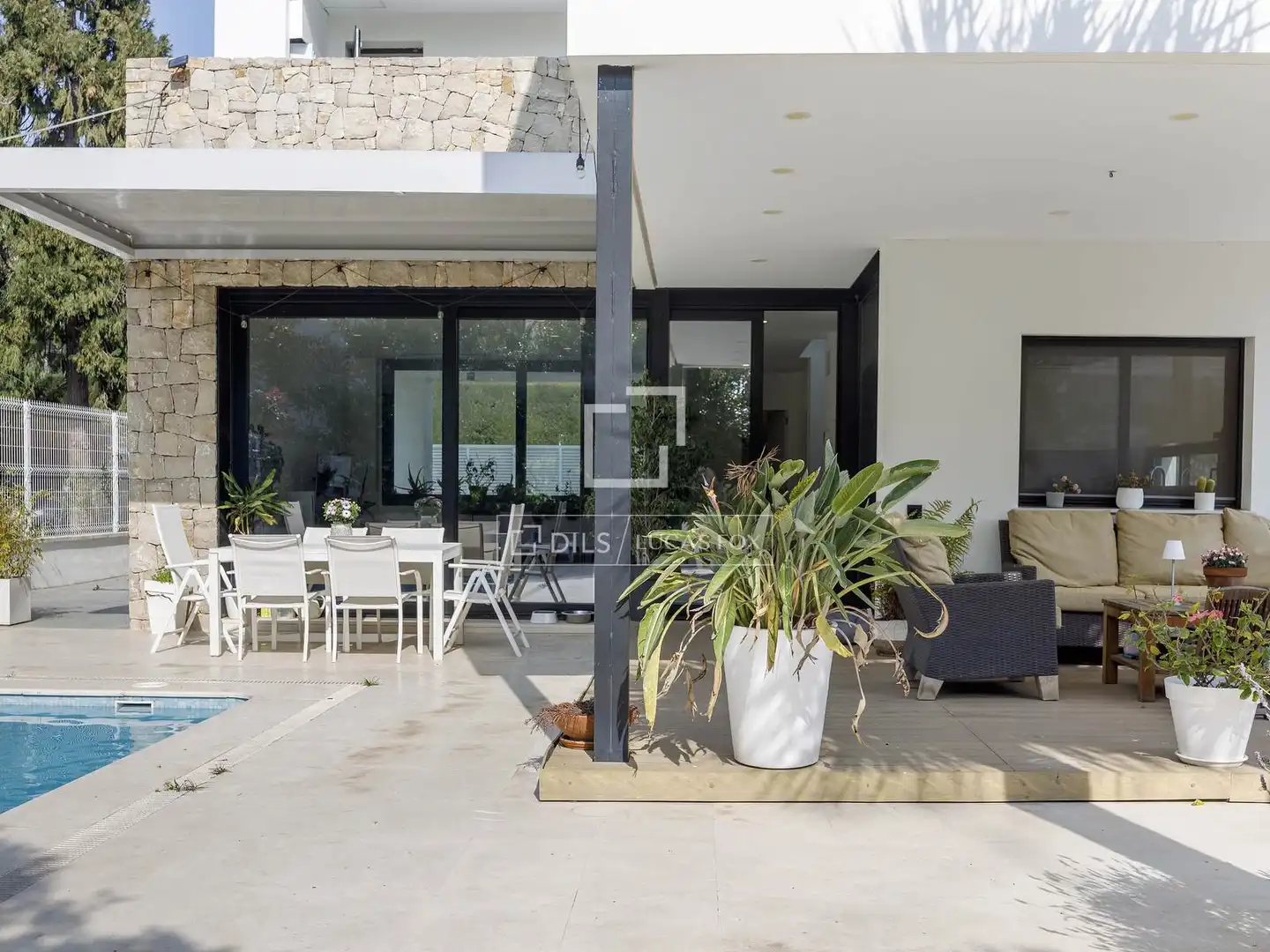 Terraza de Casa o chalet en venta en Godella con Aire acondicionado, Calefacción y Jardín privado