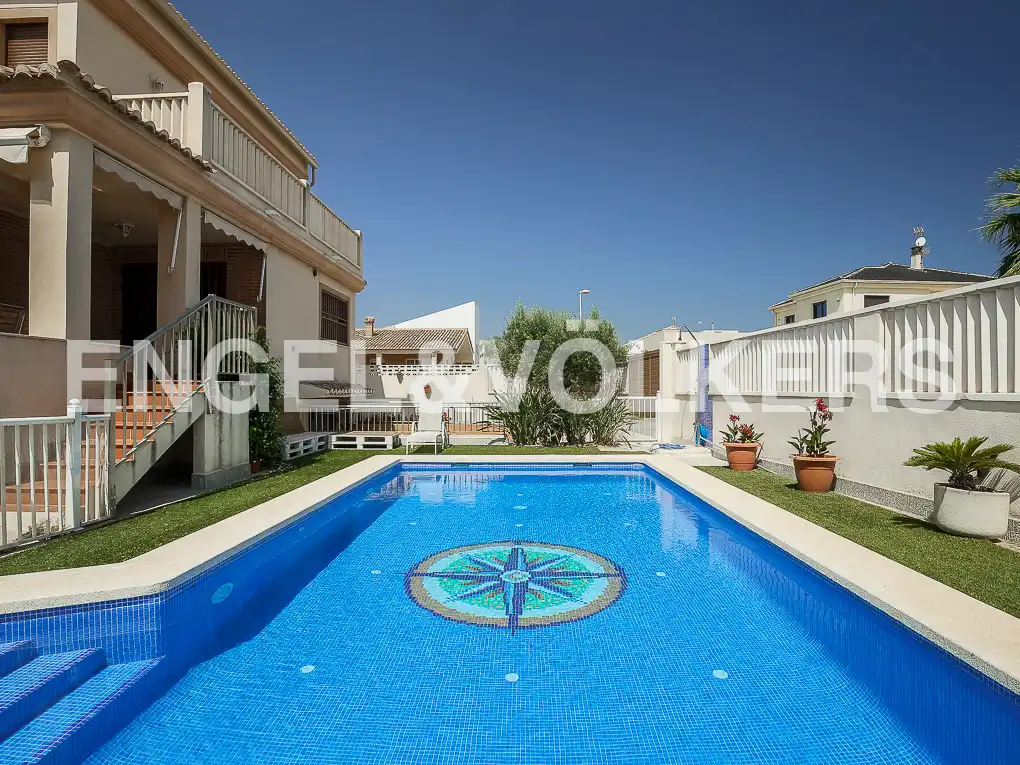 Piscina de Finca rústica de lloguer en Cullera amb Aire condicionat, Calefacció i Terrassa