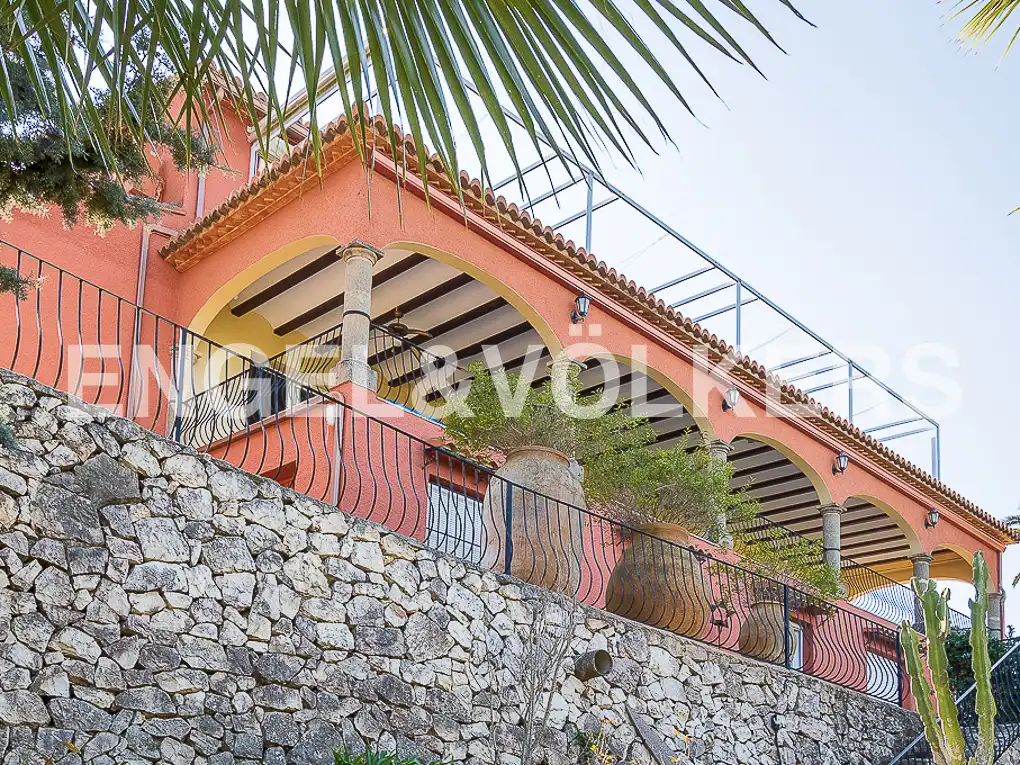 Außenansicht von Haus oder Chalet zur Miete in Jávea / Xàbia mit Klimaanlage, Heizung und Privatgarten