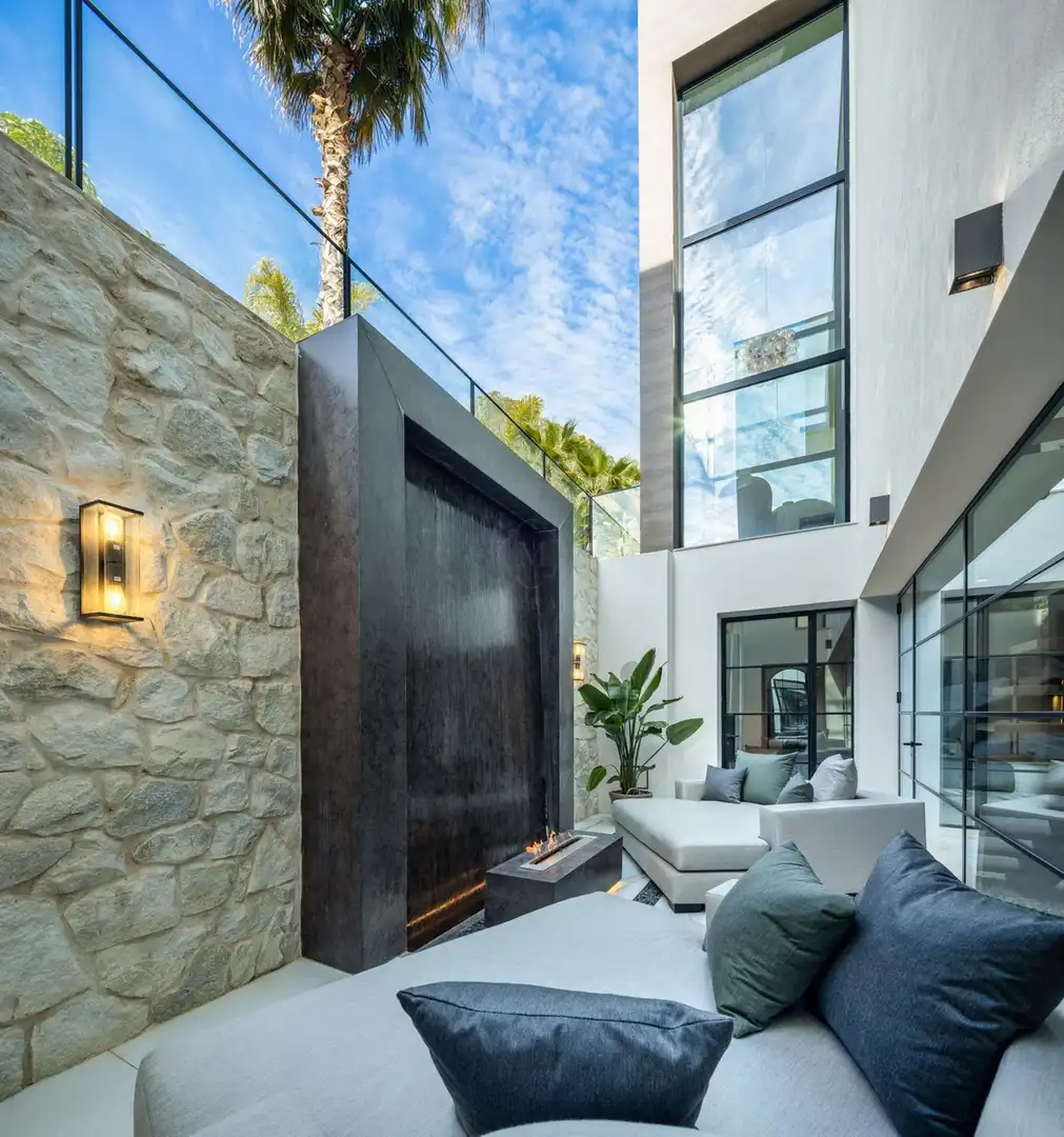 Terrassa de Casa o xalet de lloguer en Marbella amb Aire condicionat, Jardí privat i Terrassa