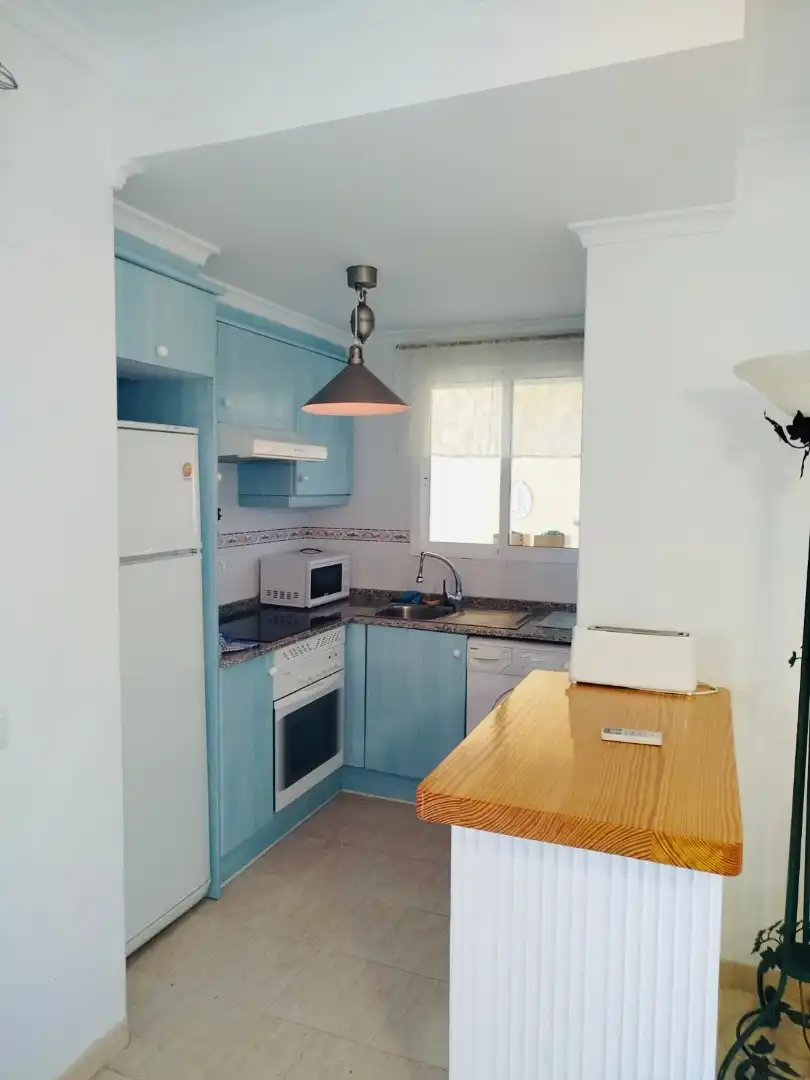 Cocina de Planta baja en venta en Calpe / Calp con Aire acondicionado, Calefacción y Jardín privado