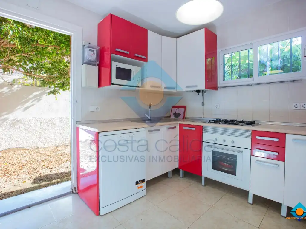 Cocina de Casa o chalet en venta en Mazarrón con Jardín privado, Terraza y Amueblado