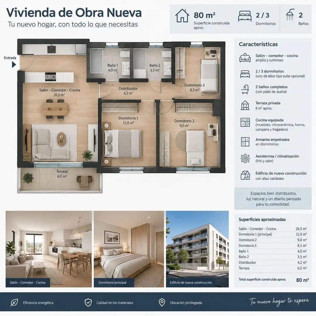 Flat for sale in Cobeja, Toledo