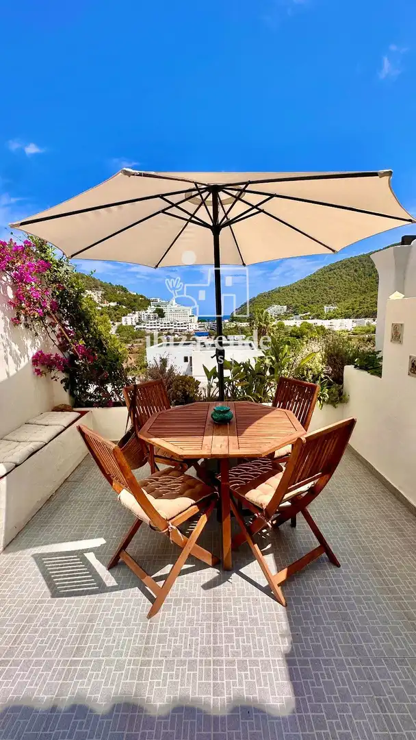 Terrace of Duplexes for rent in Santa Eulària des Riu  with Air Conditioner, Terrace and Swimming Pool