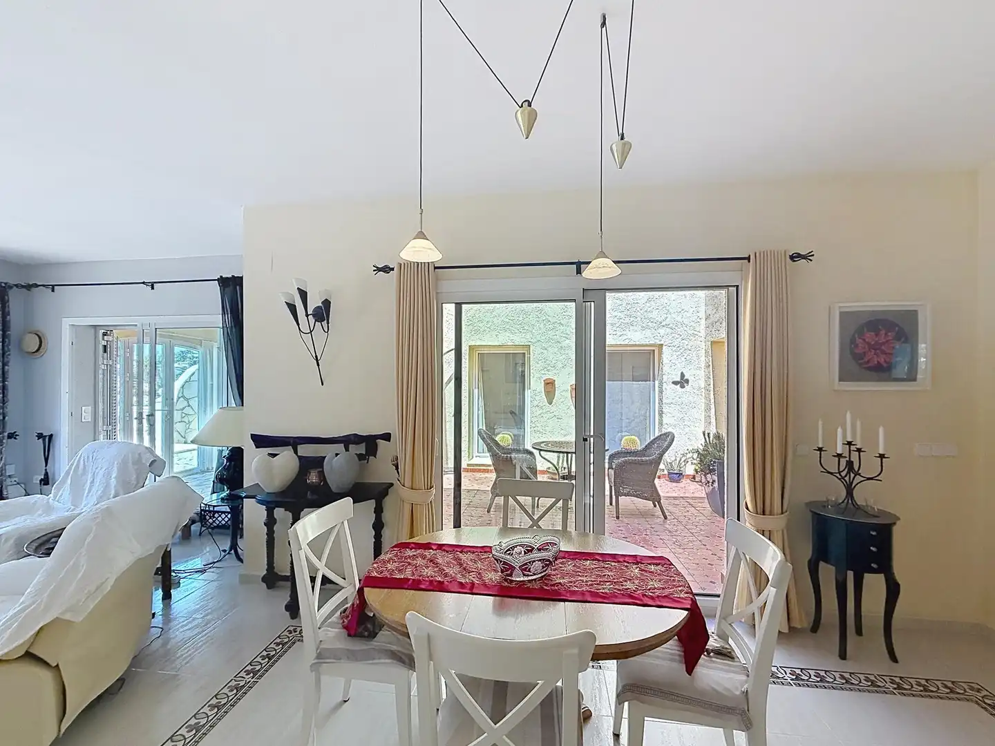 Comedor de Casa o chalet en venta en Benitachell / El Poble Nou de Benitatxell con Aire acondicionado, Calefacción y Jardín privado