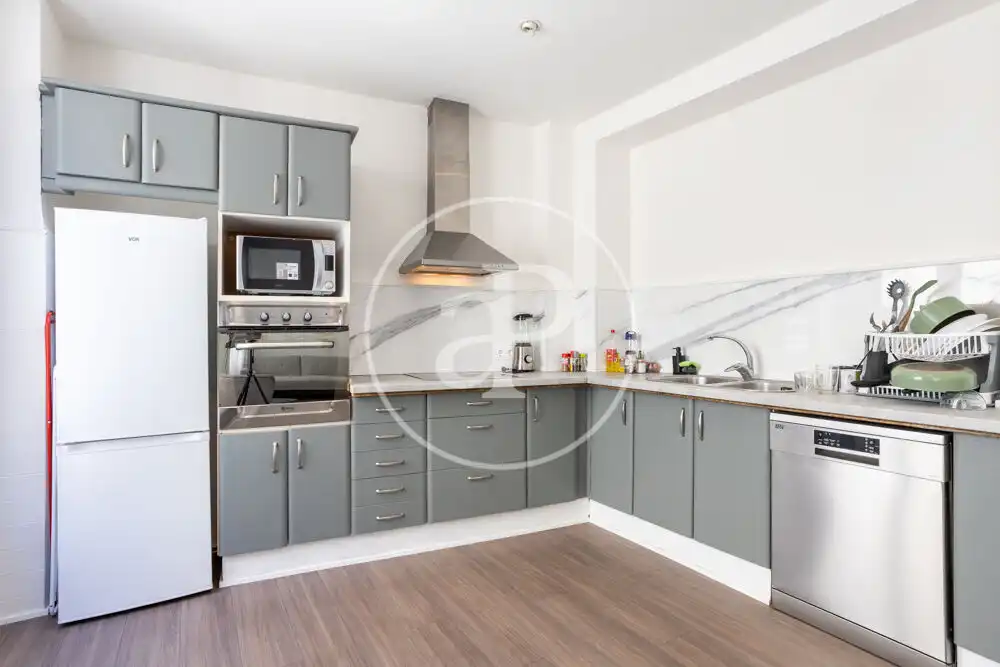 Kitchen of Flat for rent in Valencia  with Air Conditioner, Heating and Furnished