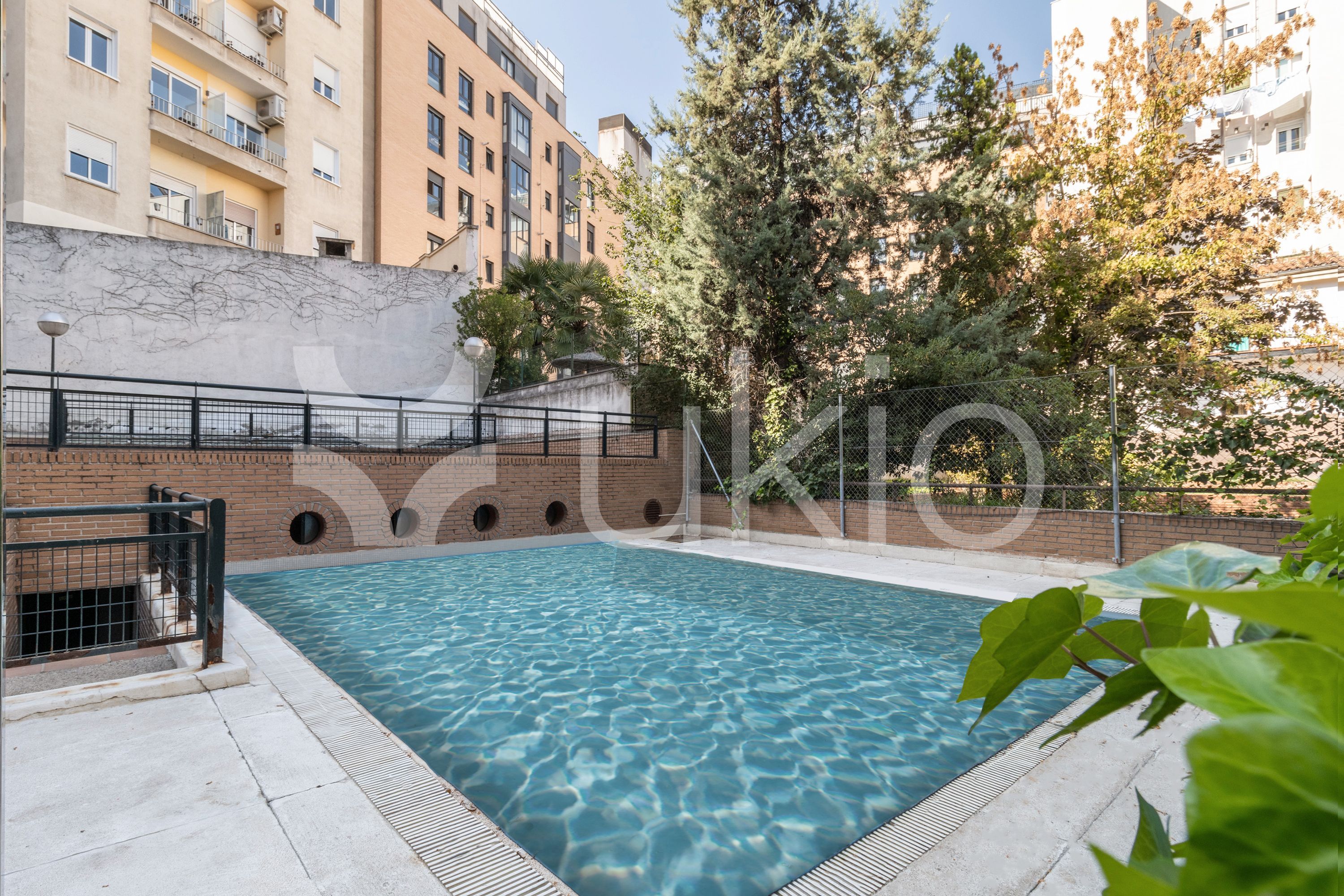 Swimming pool of Apartment to rent in  Madrid Capital  with Air Conditioner, Furnished and Oven