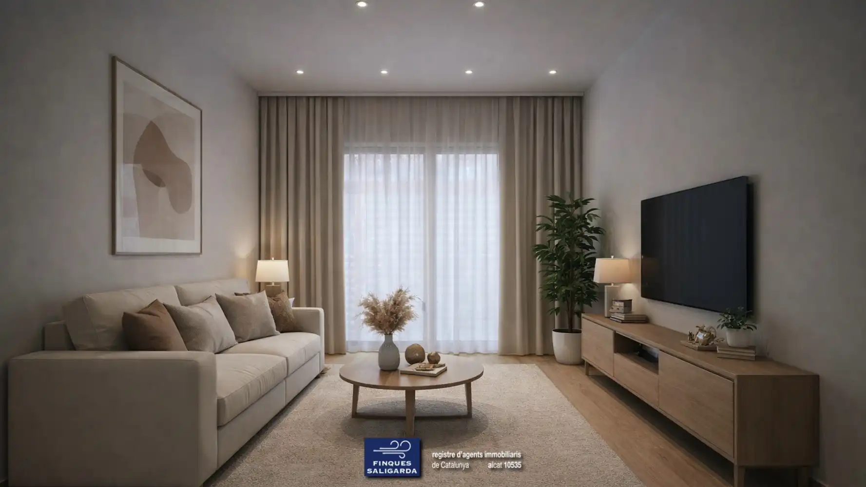 Sala de estar de Piso en venta en Granollers con Aire acondicionado y Calefacción