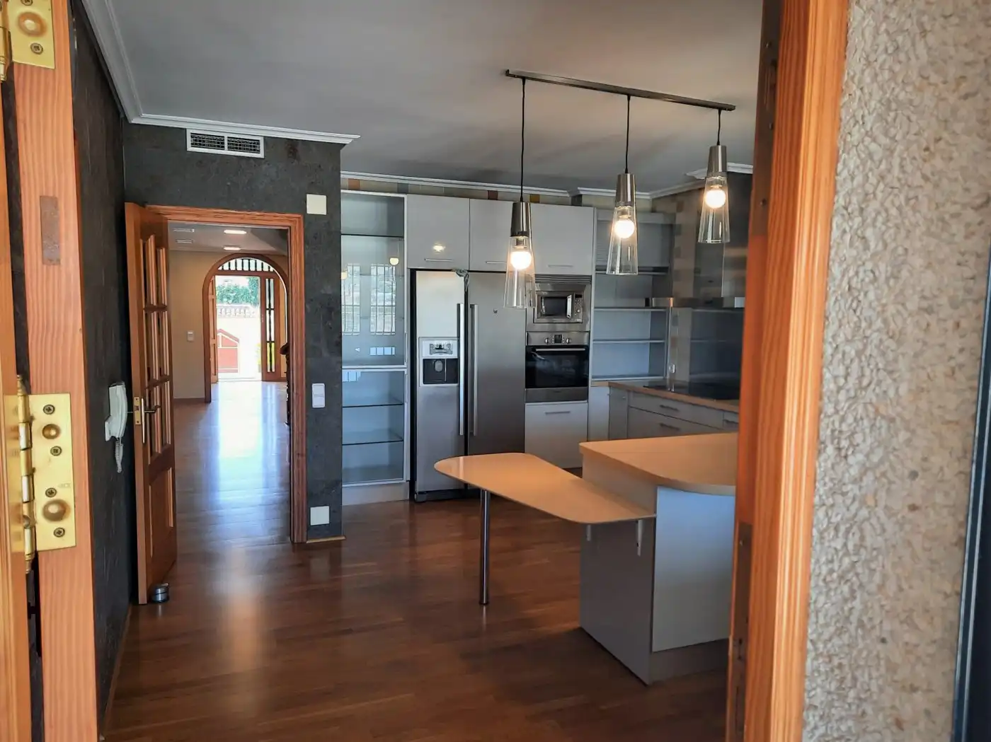 Cuina de Casa o xalet de lloguer en Murcia amb Aire condicionat, Jardí privat i Parquet
