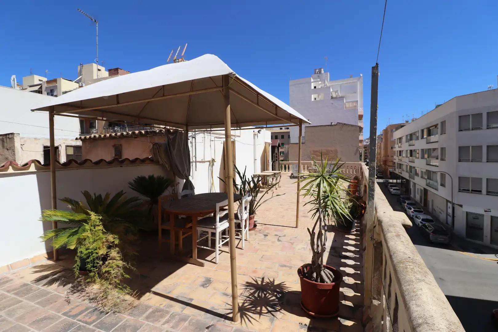 Terrasse von Dachboden zum Verkauf in  Palma de Mallorca mit Klimaanlage, Terrasse und Ofen