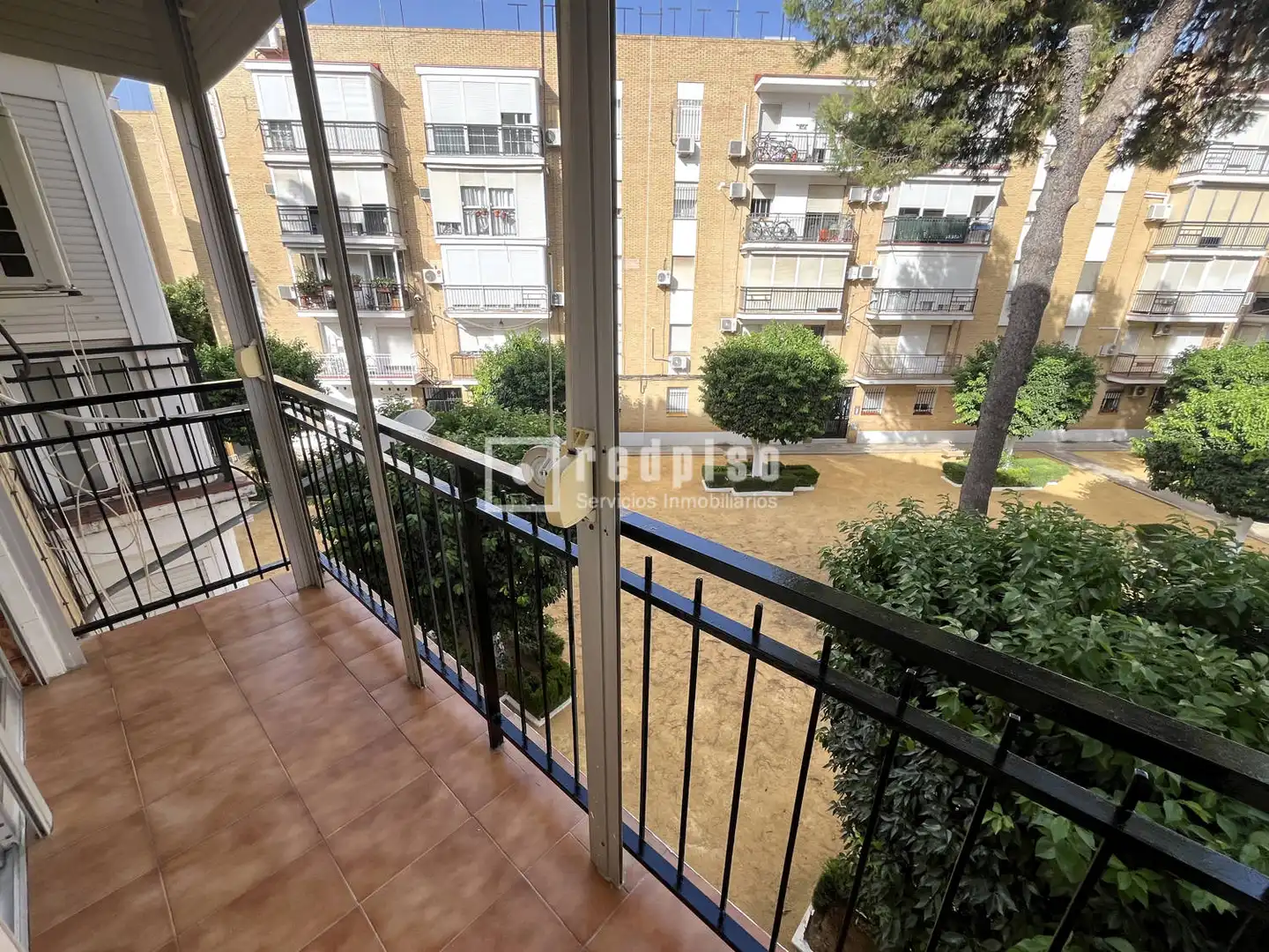 Balcony of Flat for rent in Sevilla  with Air Conditioner, Private garden and Terrace