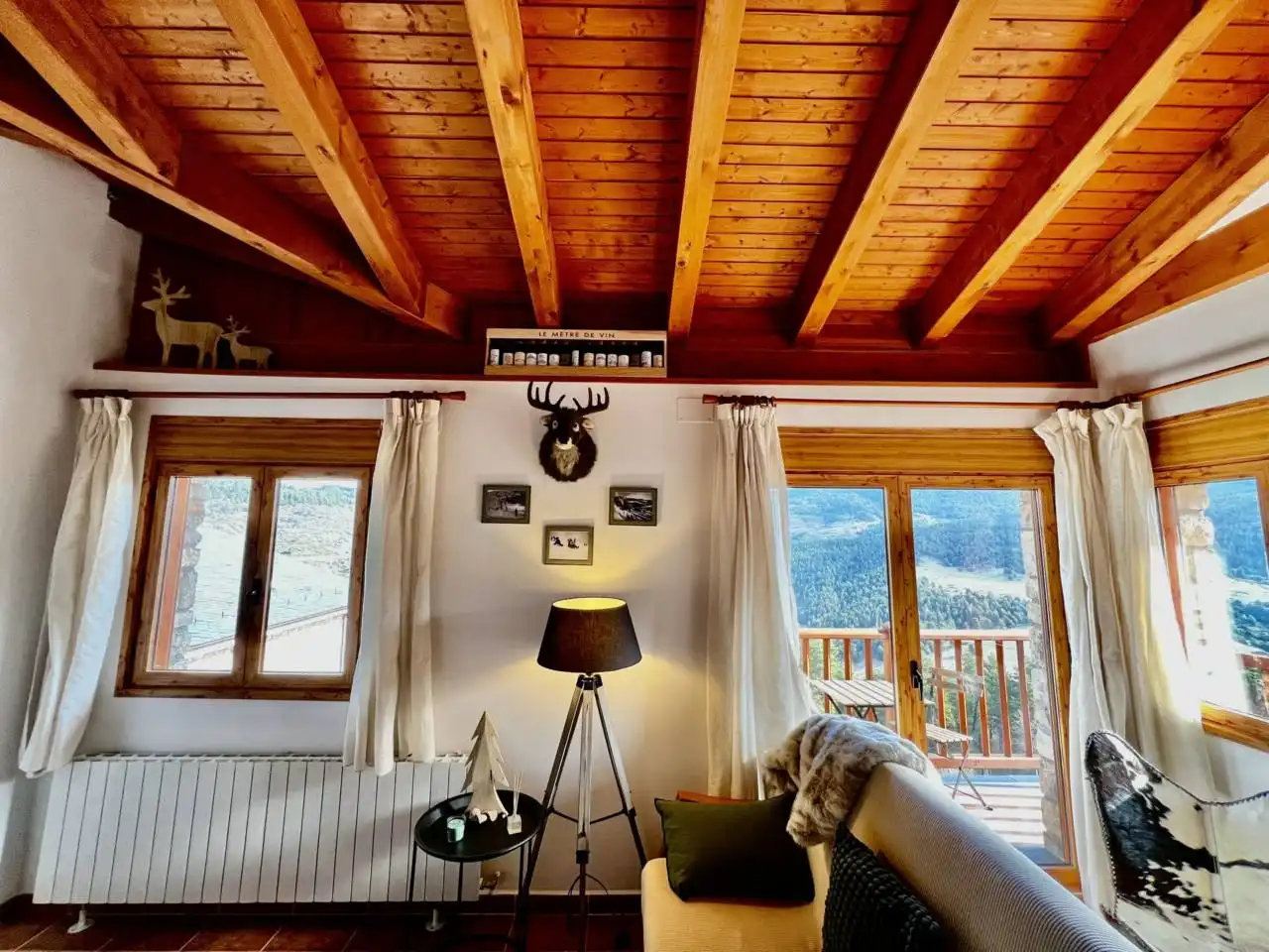 Sala de estar de Apartamento de alquiler en Alp con Calefacción, Terraza y Amueblado