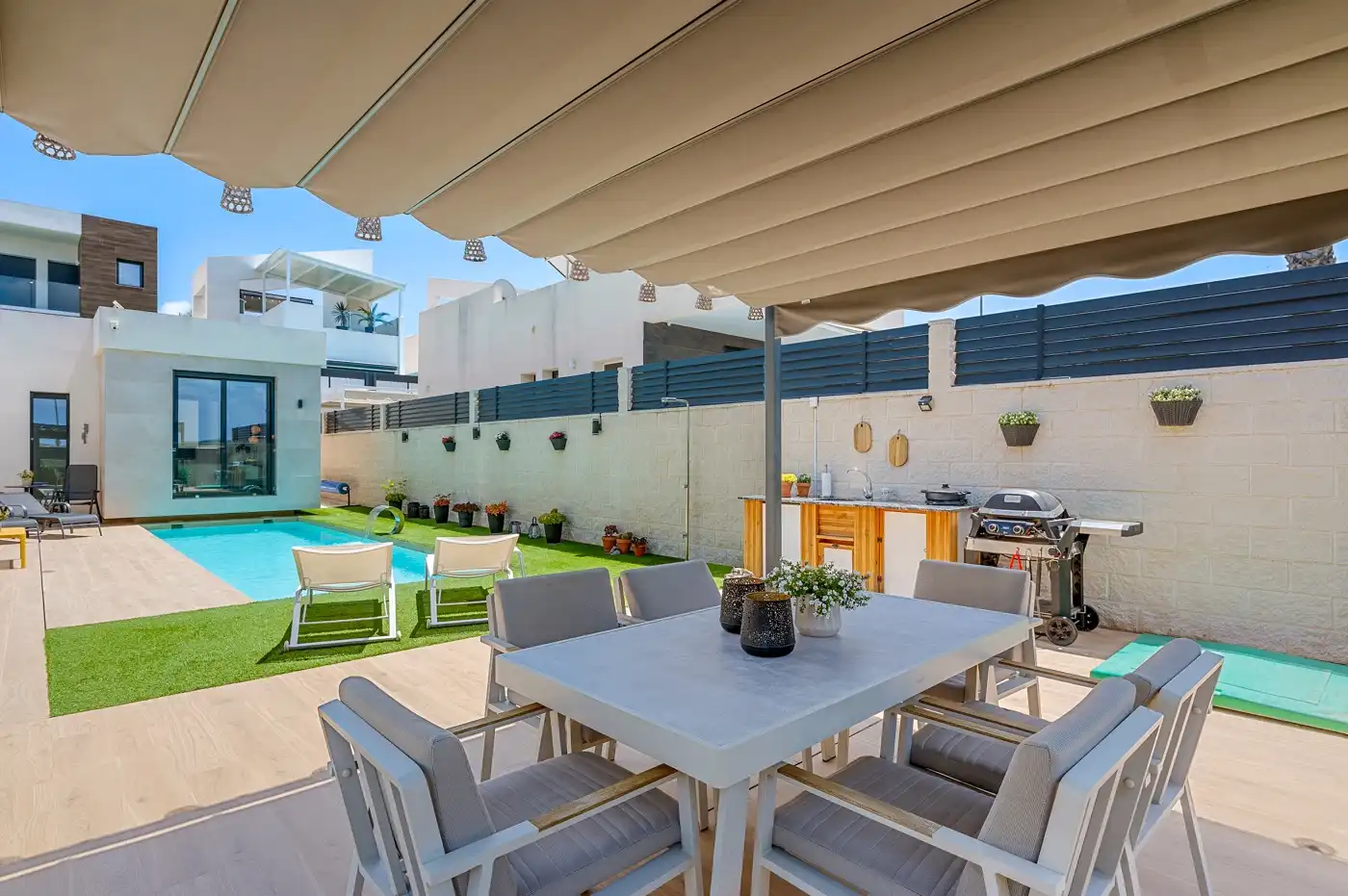 Terrace of Houses for sale in Benijófar  with Air Conditioner, Heating and Private garden