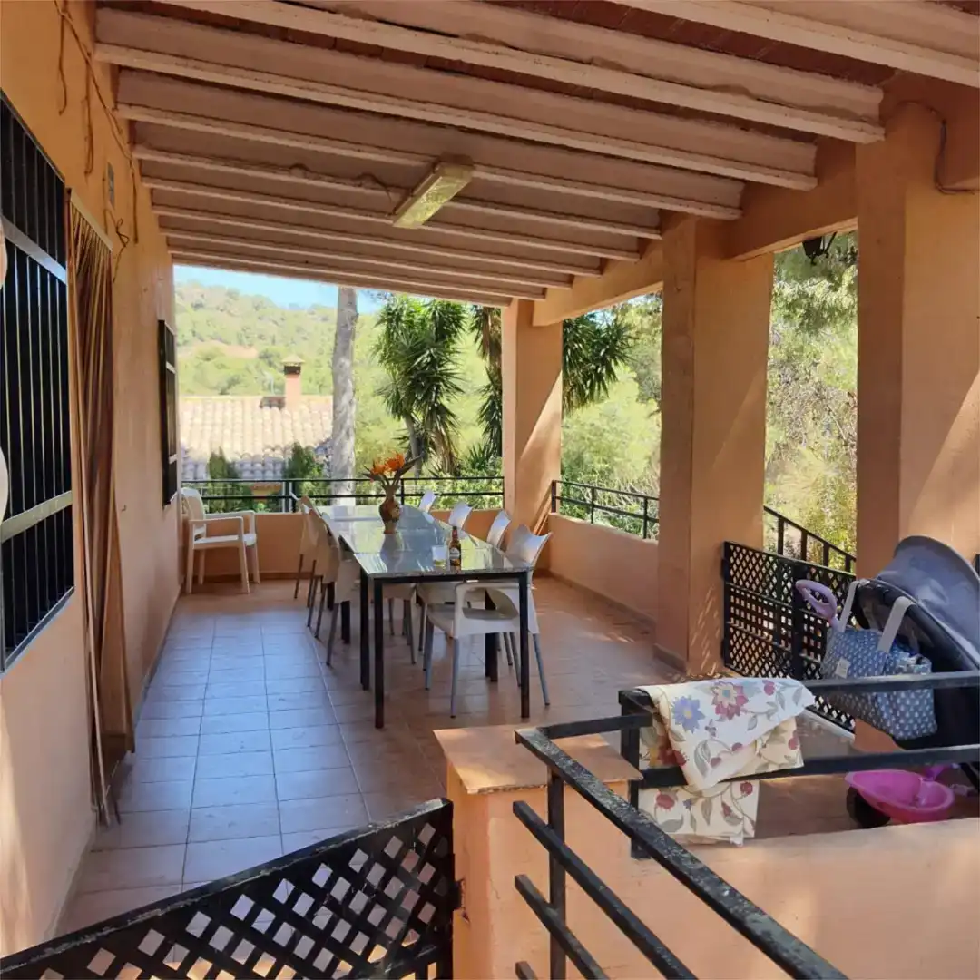 Terrassa de Finca rústica en venda en Albalat dels Tarongers amb Aire condicionat i Piscina