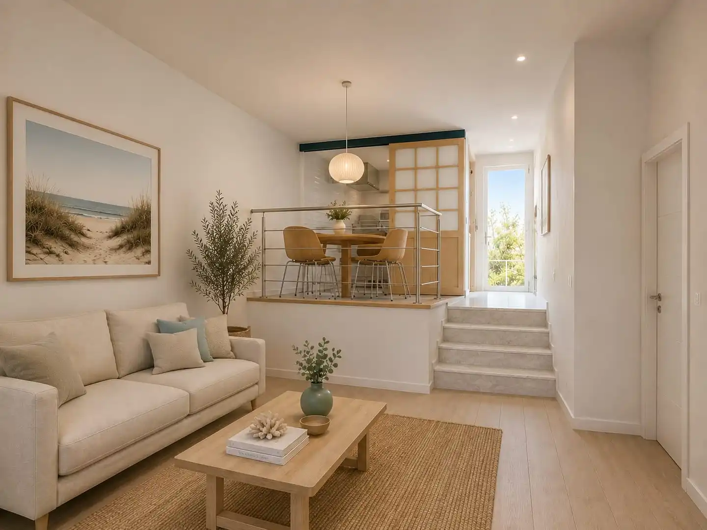 Living room of Houses for sale in Islantilla  with Private garden, Parquet flooring and Terrace