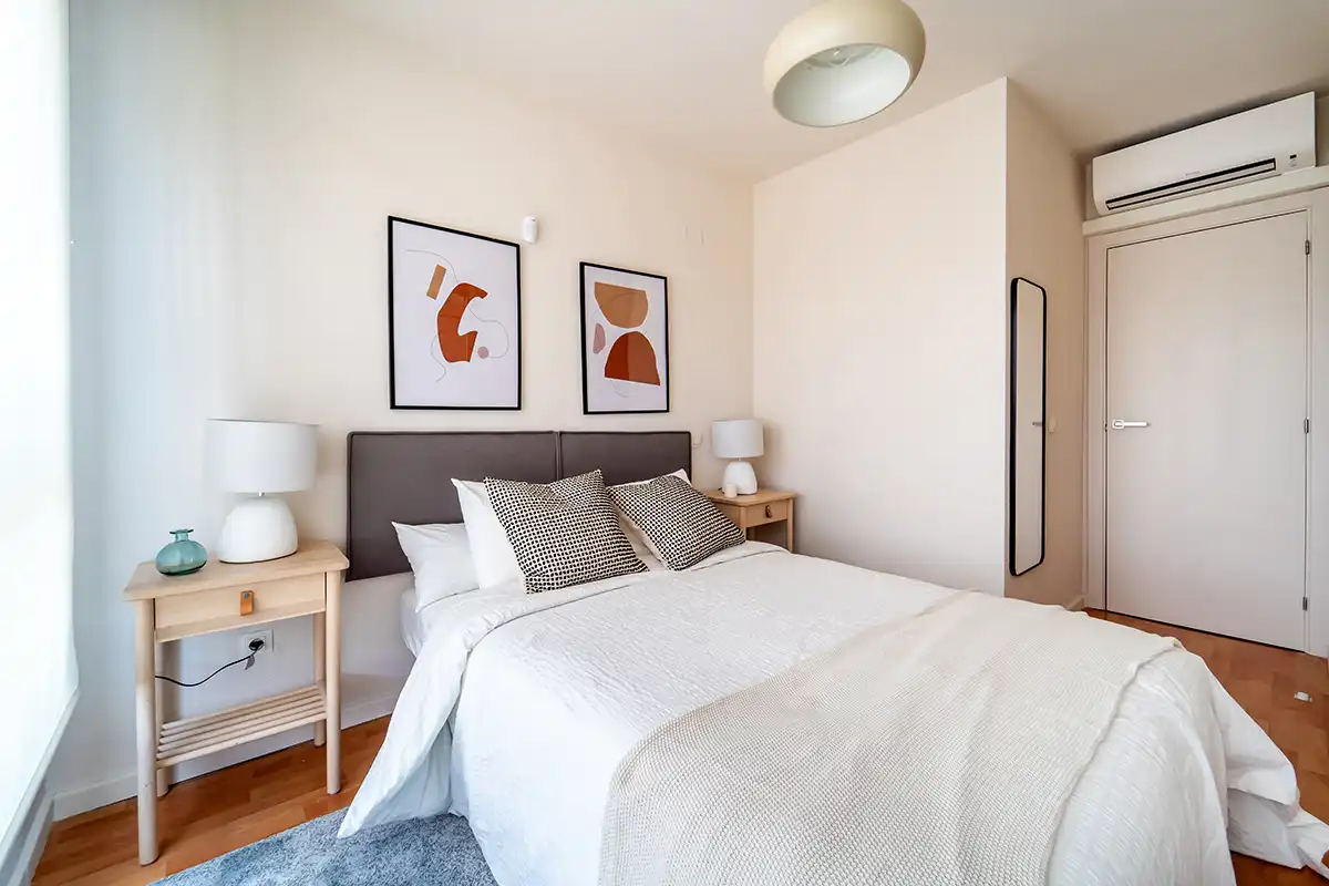 Schlafzimmer von Wohnung zum Verkauf in Madrid mit Klimaanlage, Terrasse und Gemeinschaftspool