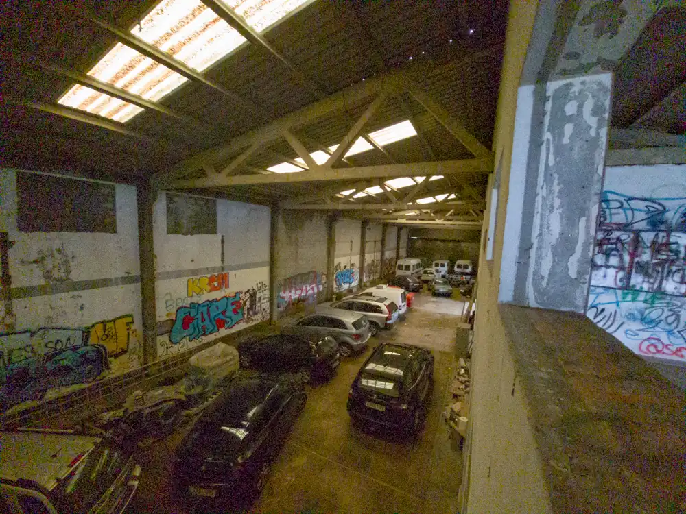 Vista exterior de Nave industrial en venta en Narón