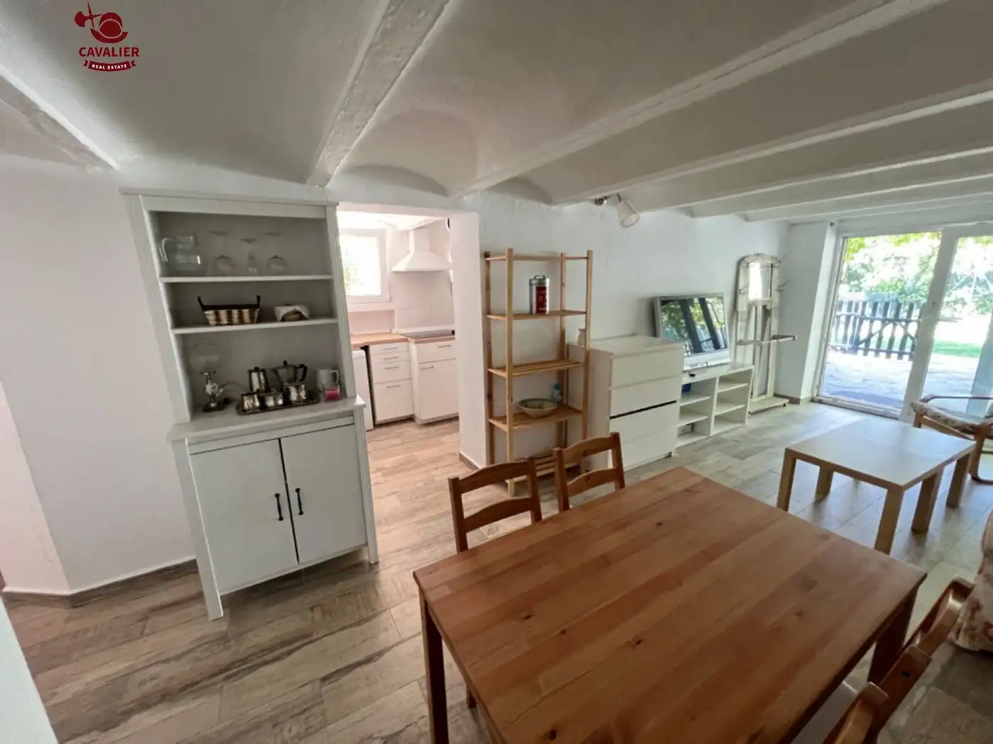 Cuina de Apartament de lloguer en Los Molinos amb Calefacció, Jardí privat i Terrassa