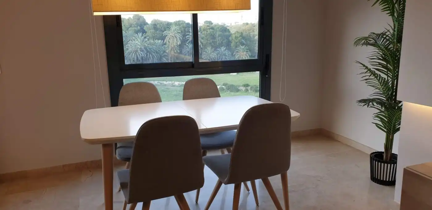 Dining room of Flat for rent in Alicante / Alacant  with Air Conditioner, Terrace and Furnished
