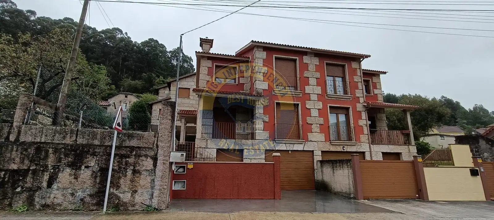 Vista exterior de Casa adosada en venta en Moaña