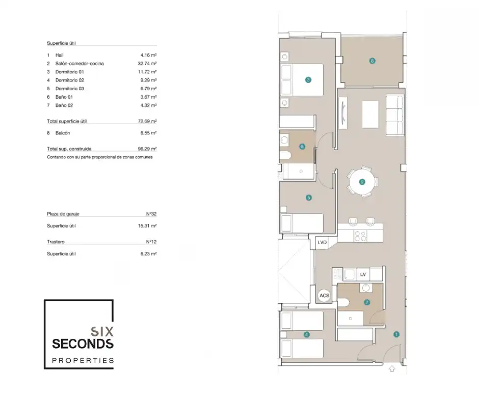 Appartement compact avec terrasse à vendre à Jacarilla, imagen 2