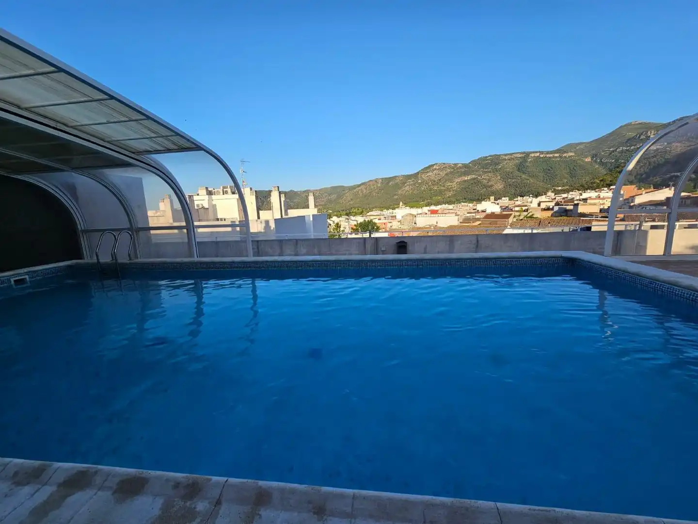 Swimming pool of Flat for sale in Simat de la Valldigna  with Air Conditioner, Private garden and Balcony