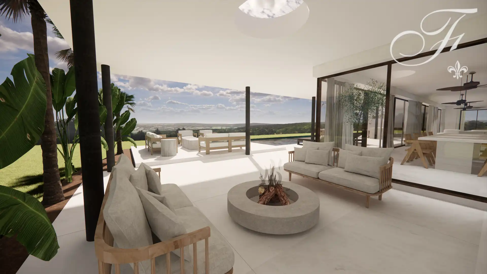Terraza de Casa o chalet de alquiler en Sant Antoni de Portmany con Aire acondicionado, Jardín privado y Terraza