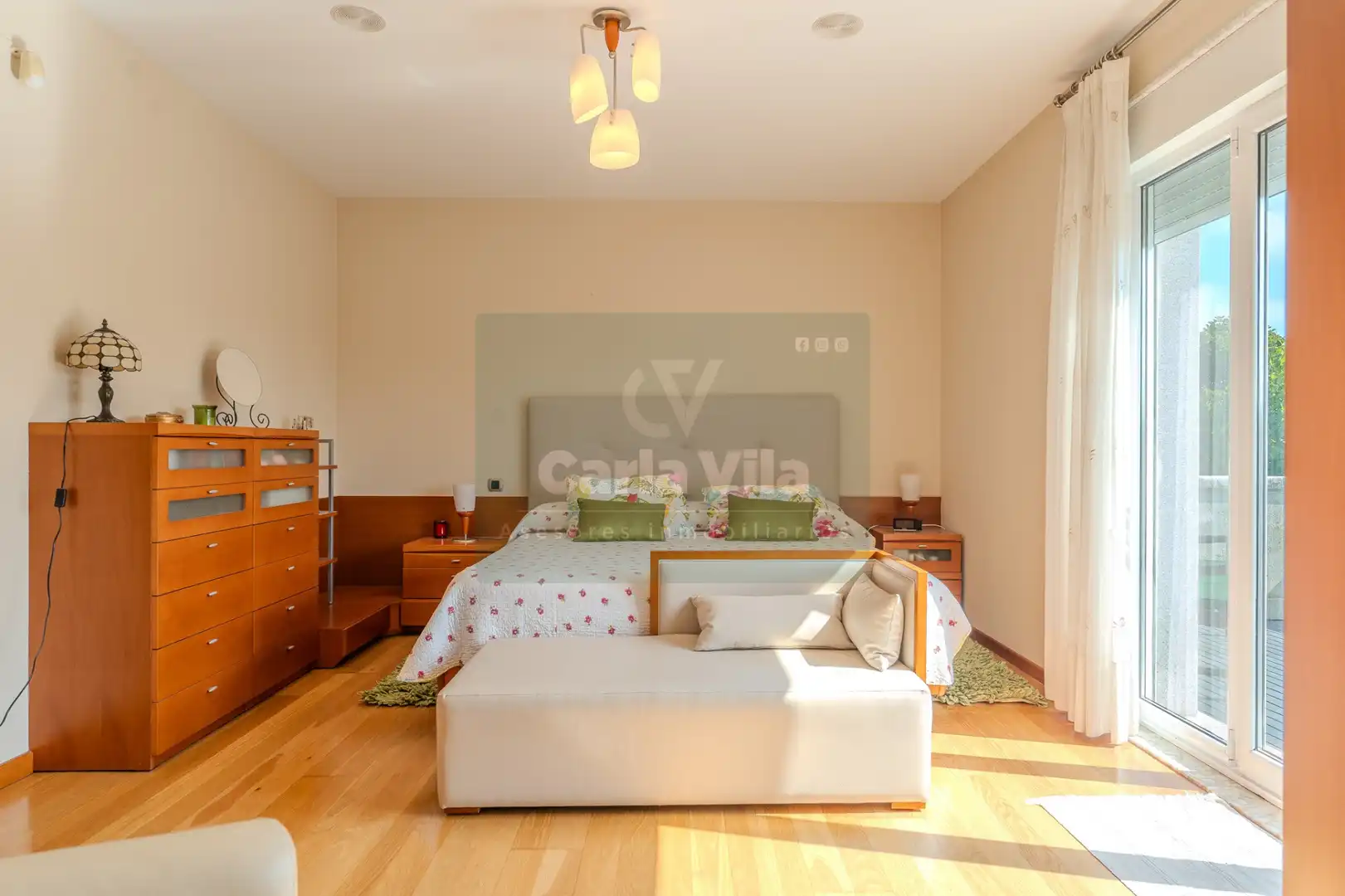Bedroom of Houses for sale in Outeiro de Rei  with Heating, Private garden and Parquet flooring