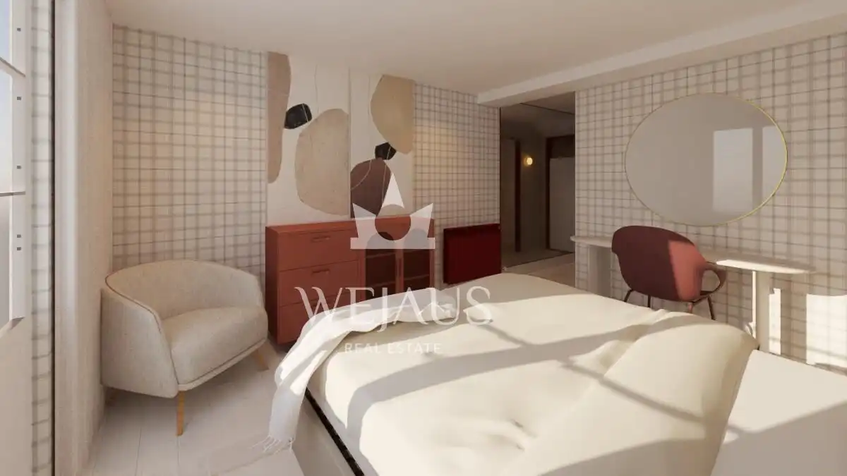 Schlafzimmer von Wohnung zum Verkauf in Santander mit Heizung, Möbliert und Balkon