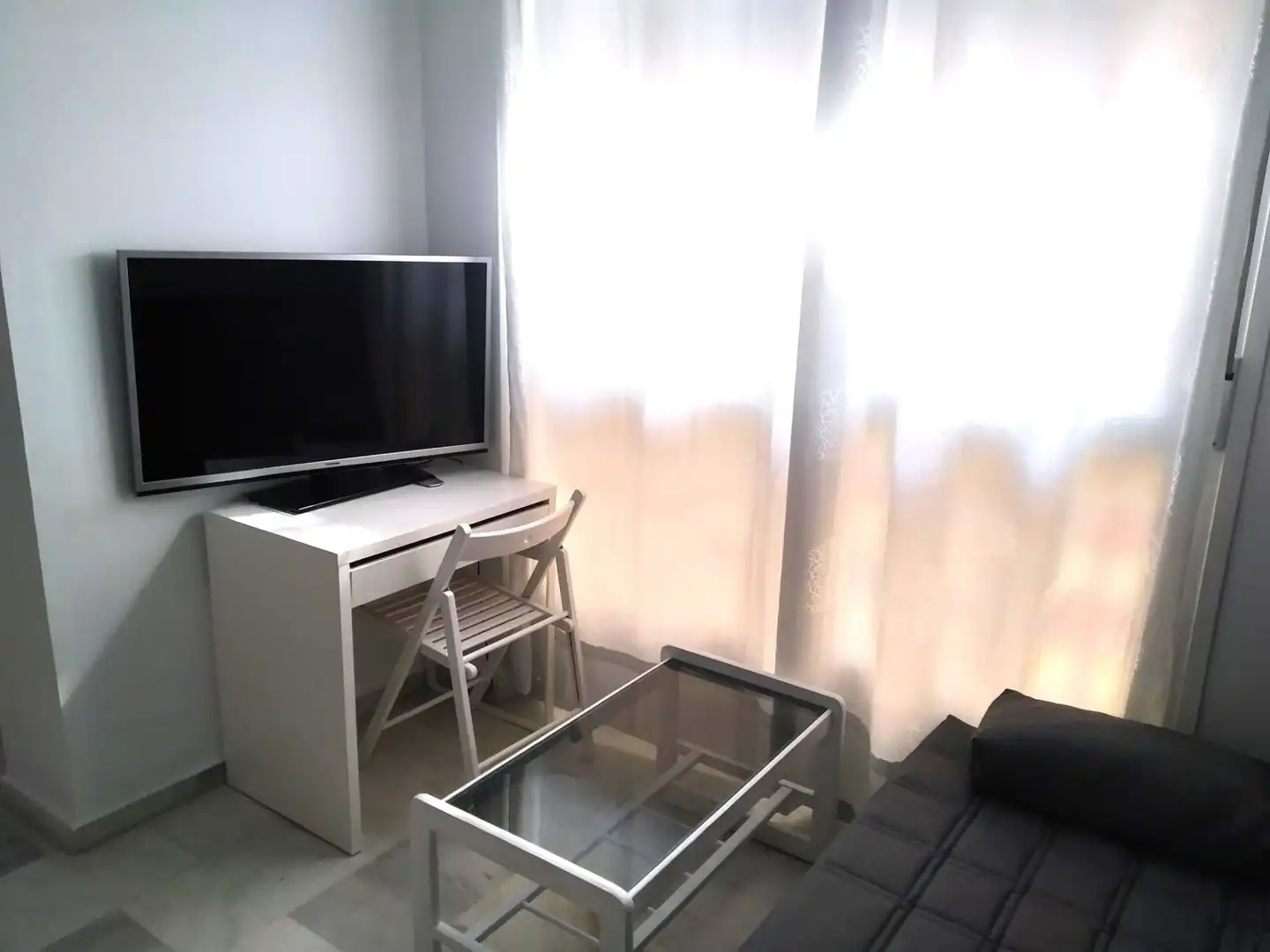 Wohnzimmer von Wohnung zur Miete in Málaga mit Möbliert