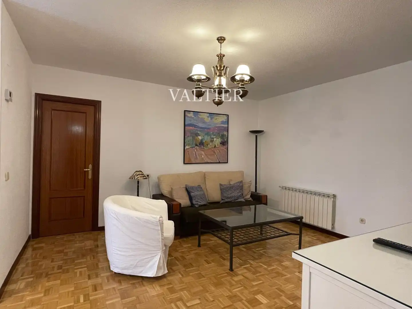 Living room of Attic for rent in Madrid  with Air Conditioner, Terrace and Furnished