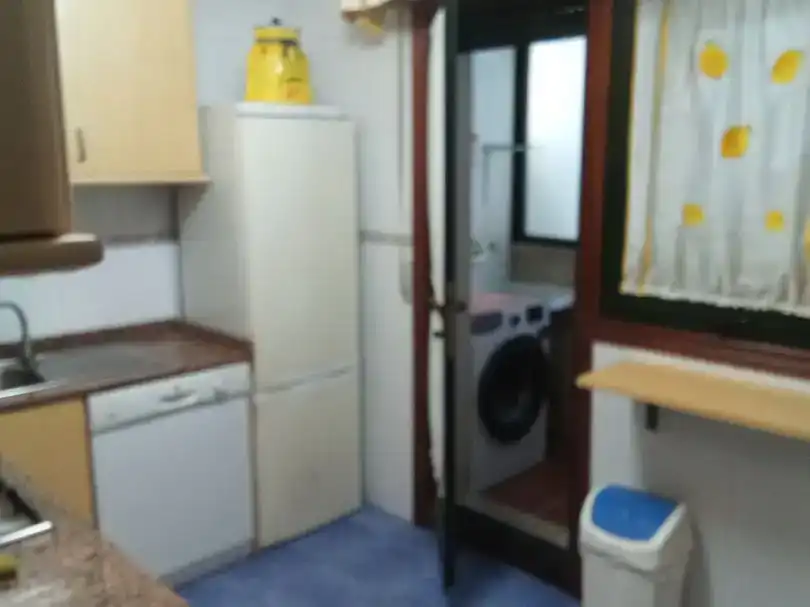 Cocina de Piso de alquiler en Nigrán con Jardín privado, Parquet y Amueblado