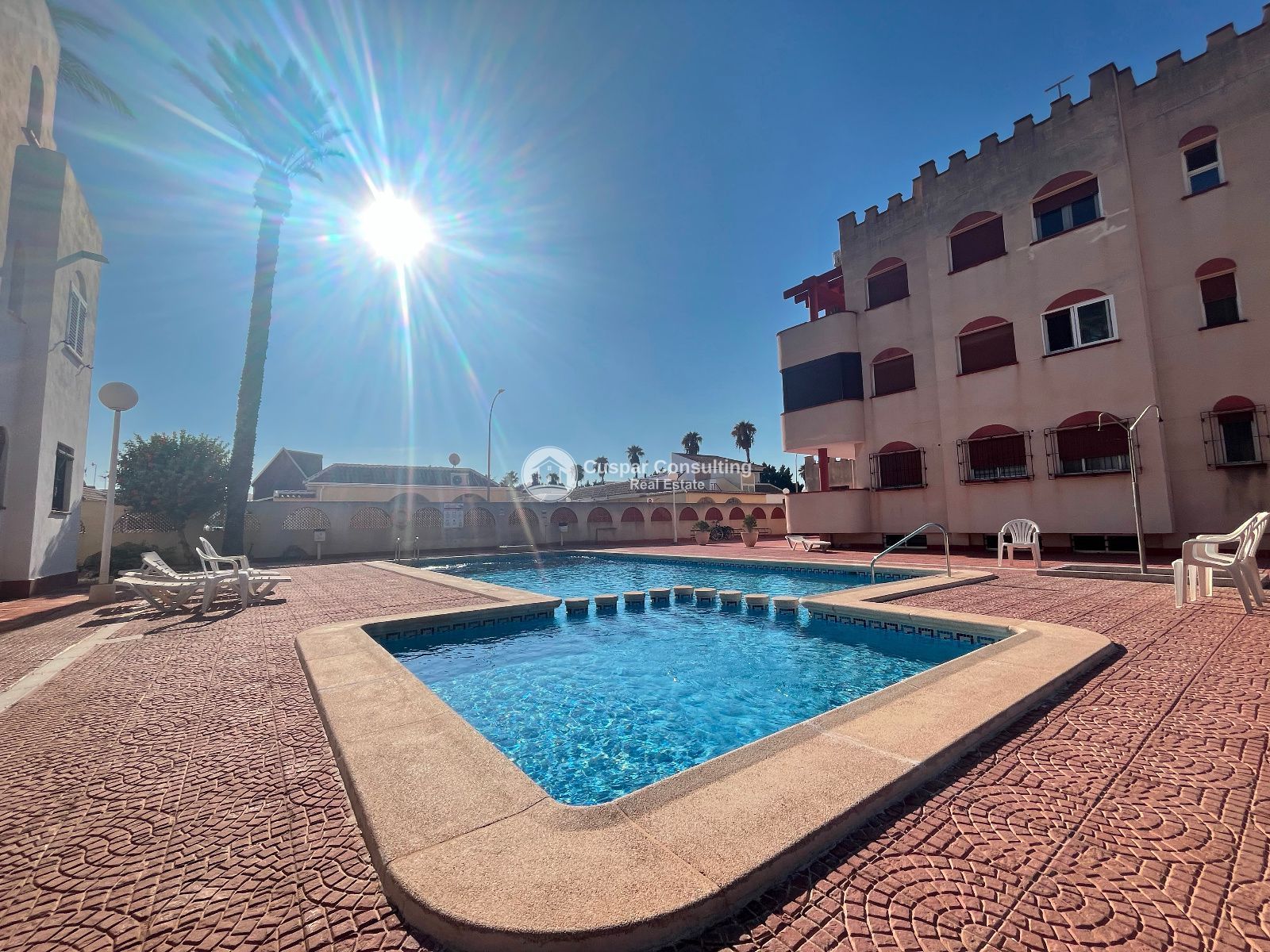 Swimming pool of Apartment for sale in Los Alcázares  with Air Conditioner, Heating and Swimming Pool