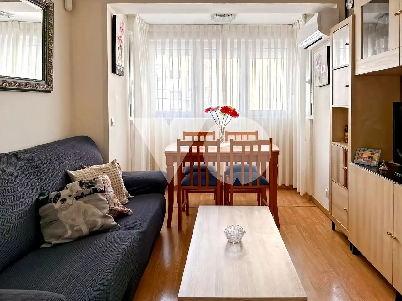 Wohnzimmer von Wohnung zum Verkauf in Madrid mit Klimaanlage und Heizung