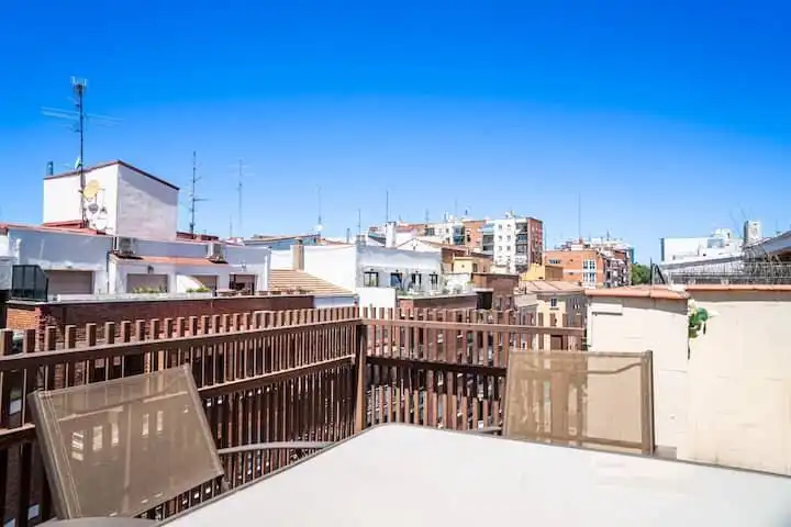 Terrace of Attic for rent in Madrid  with Air Conditioner, Parquet flooring and Terrace
