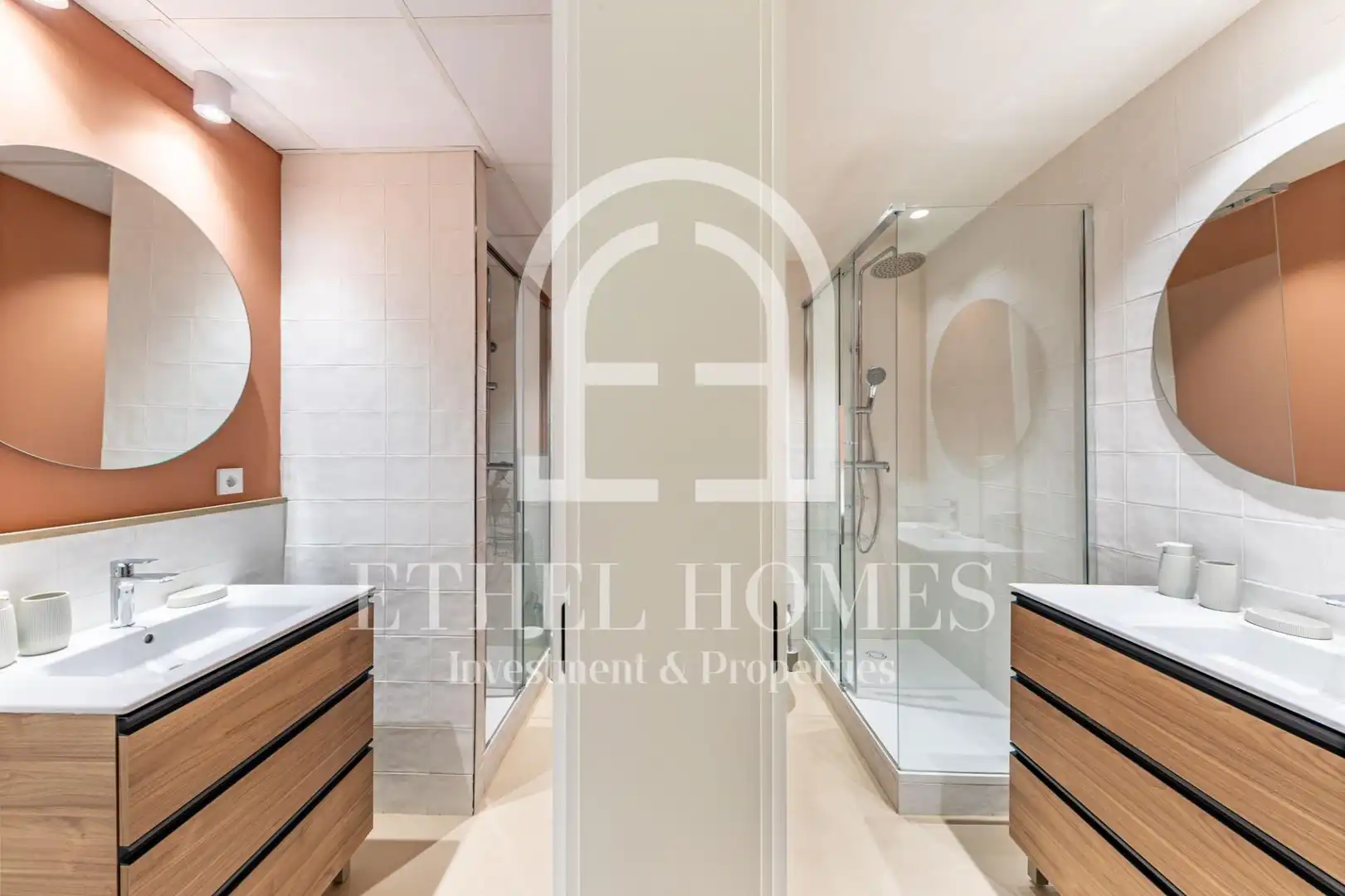 Baño de Piso de alquiler en Barcelona con Aire acondicionado, Calefacción y Balcón