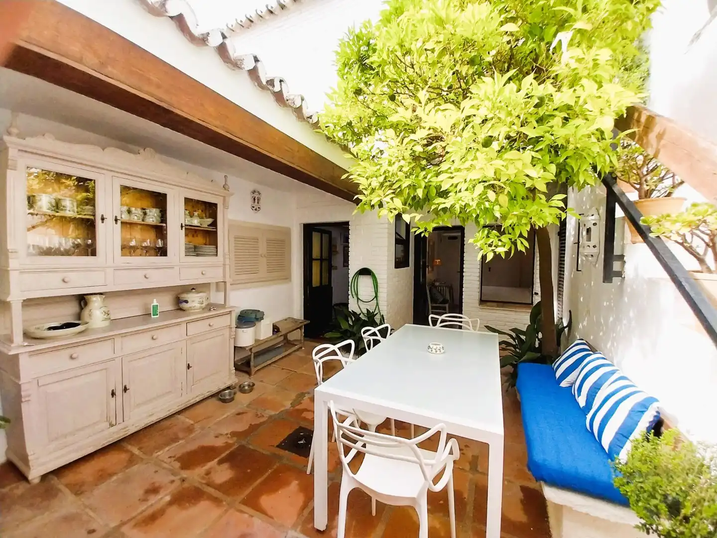 Terrassa de Casa o xalet de lloguer en Mijas amb Jardí privat, Terrassa i Moblat
