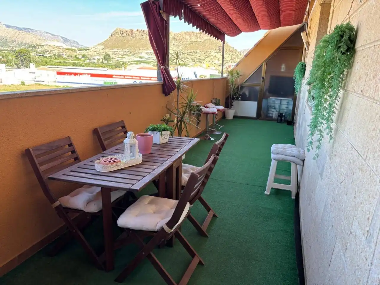 Terrasse von Wohnung zum Verkauf in Archena mit Klimaanlage, Terrasse und Abstellraum