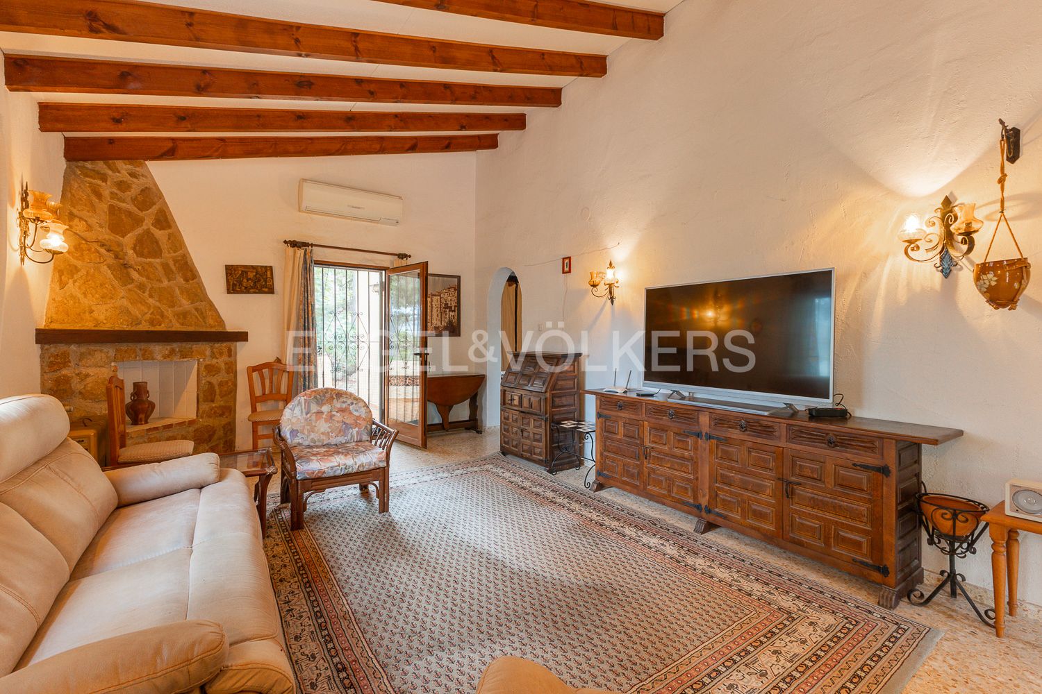 Sala d'estar de Casa o xalet en venda en Pedreguer amb Aire condicionat, Calefacció i Jardí privat