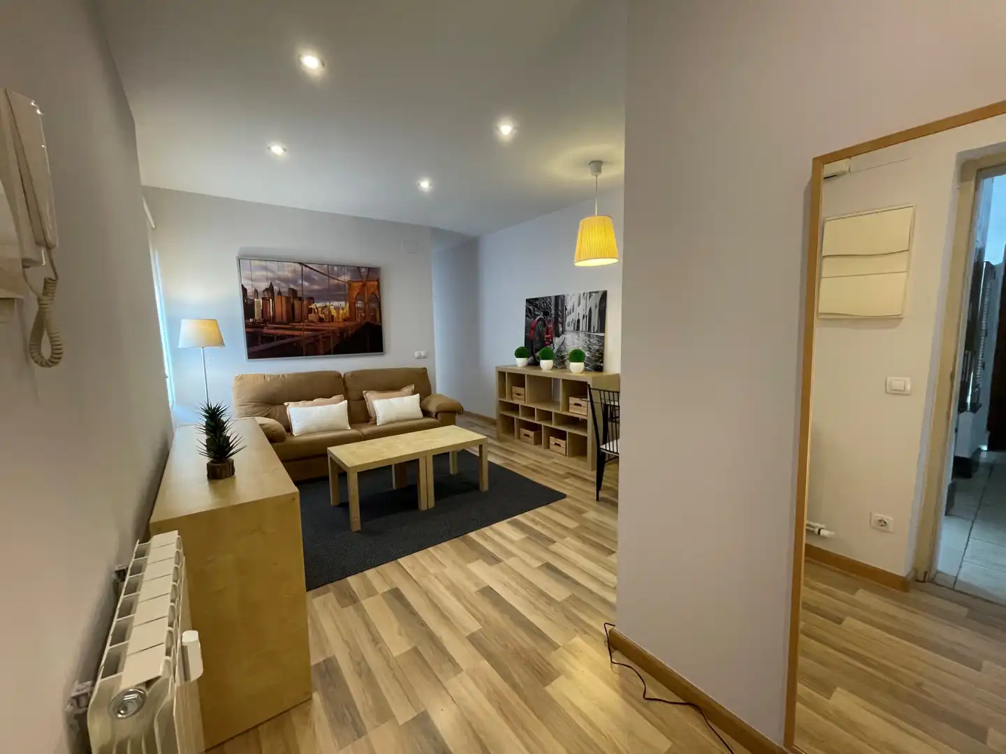 Wohnzimmer von Wohnungen zur Miete in León Capital  mit Heizung, Möbliert und Ofen