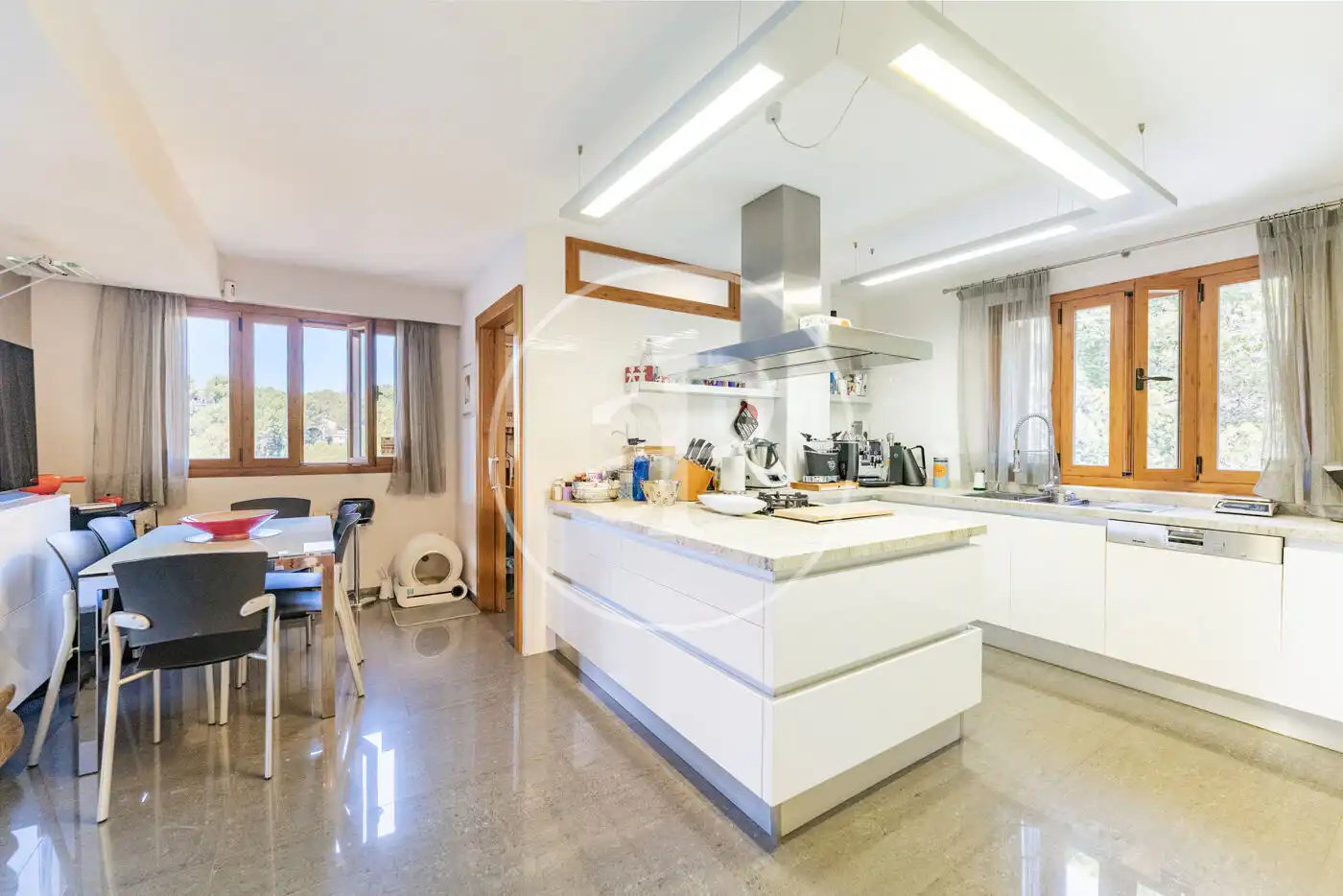 Küche von Dachboden zum Verkauf in Calvià mit Klimaanlage, Heizung und Terrasse