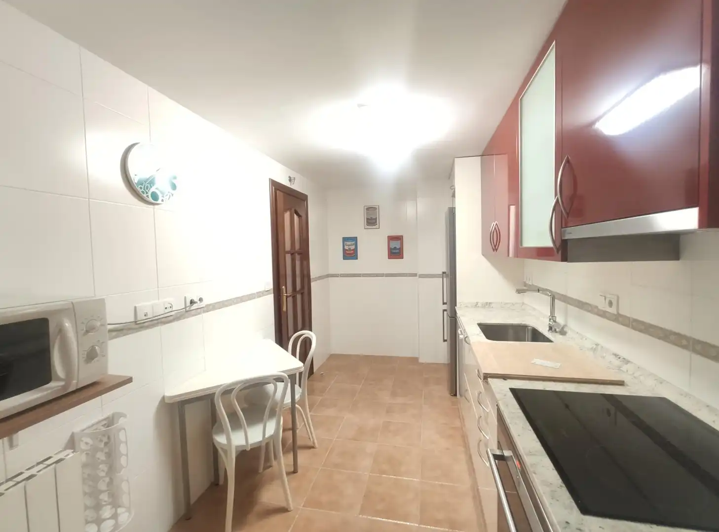 Küche von Wohnung zur Miete in Madrid mit Klimaanlage, Heizung und Parkett