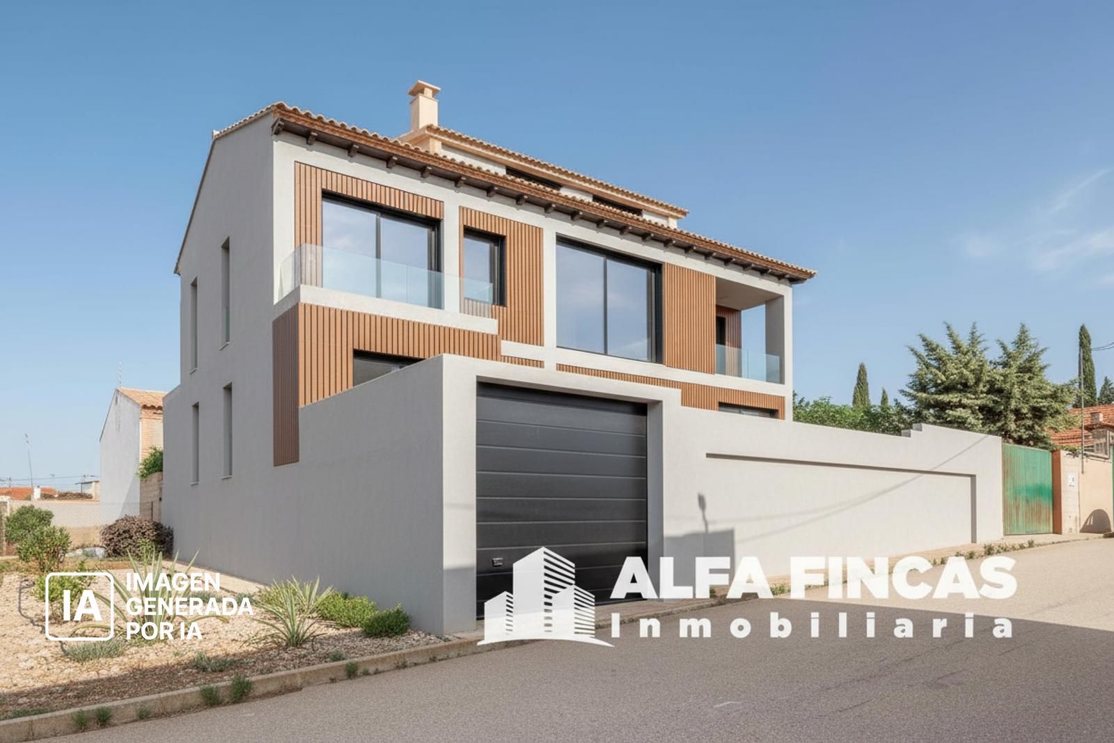 Exterior view of House or chalet for sale in Casas de Fernando Alonso  with Private garden, Terrace and Storage room