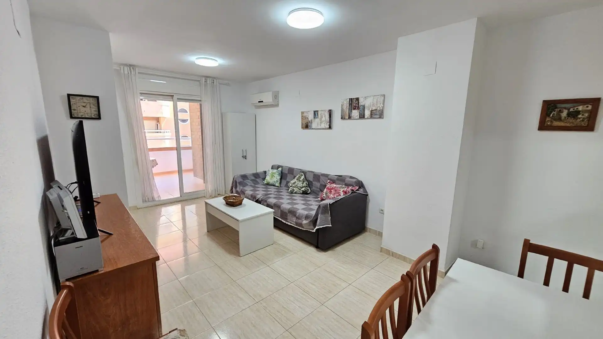Sala de estar de Apartamento en venta en Oropesa del Mar / Orpesa con Aire acondicionado, Calefacción y Terraza