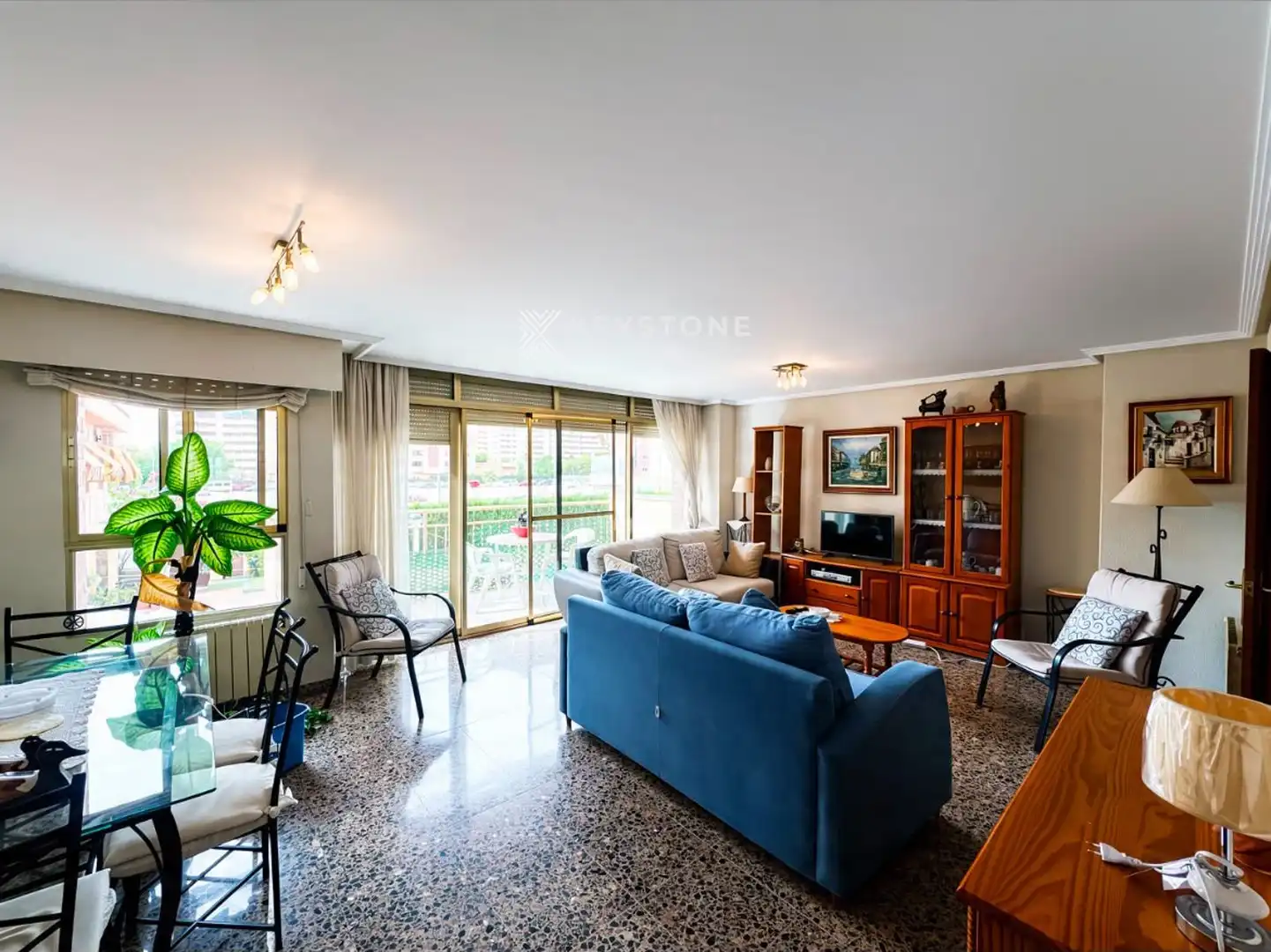 Sala d'estar de Pis de lloguer en Alicante / Alacant amb Aire condicionat, Calefacció i Terrassa