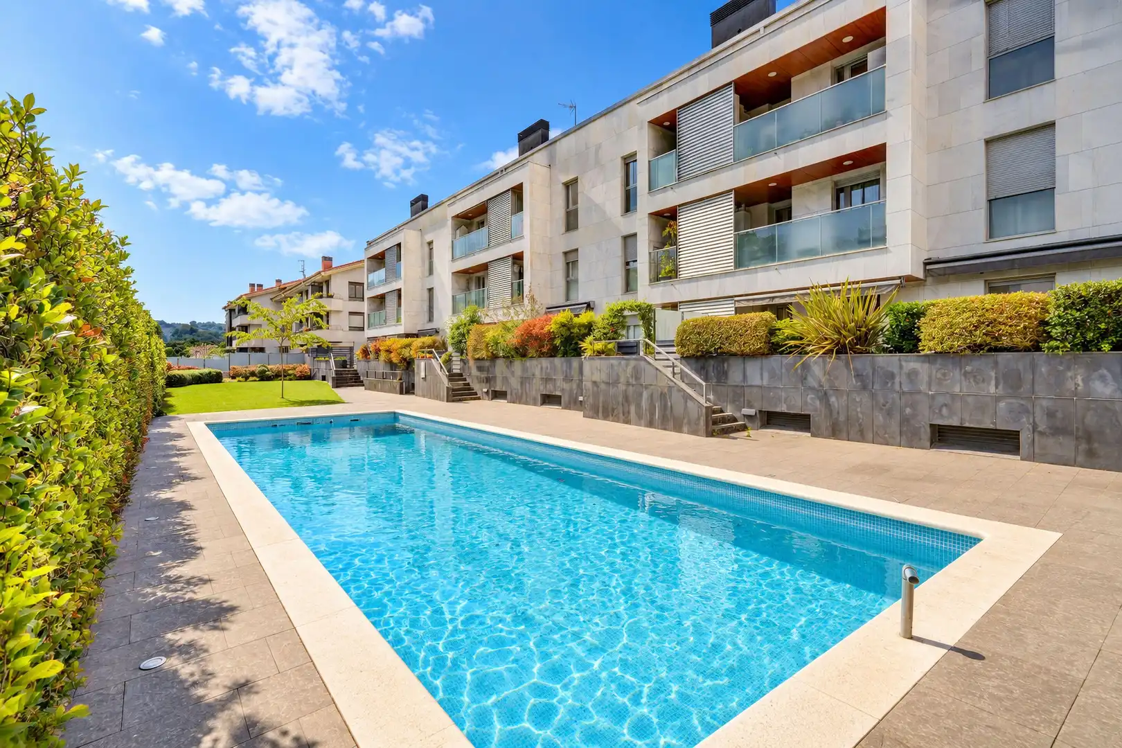 Swimming pool of Flat for sale in Orio, Gipuzkoa