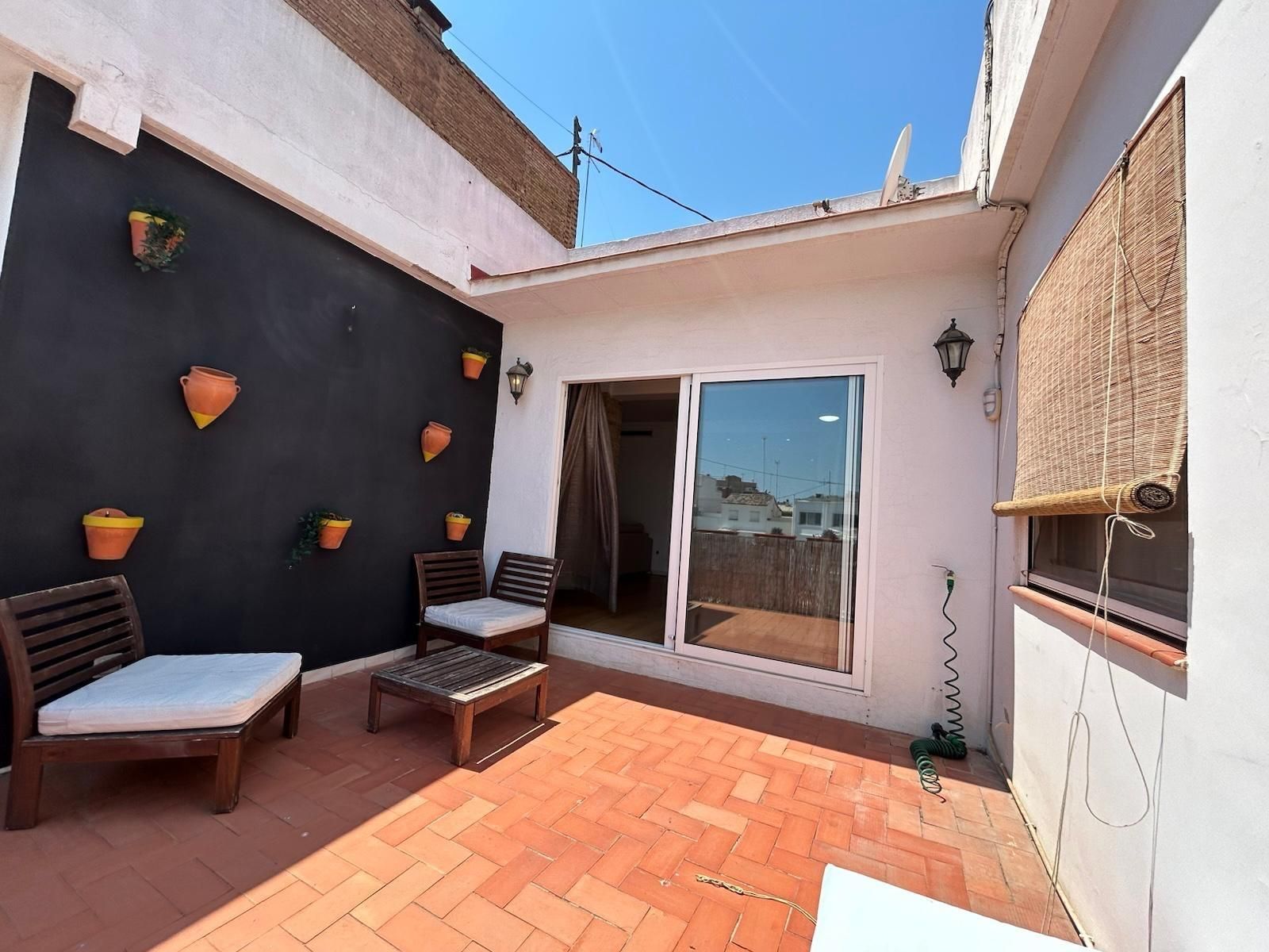 Terraza de Ático de alquiler en  Valencia Capital con Aire acondicionado, Calefacción y Parquet