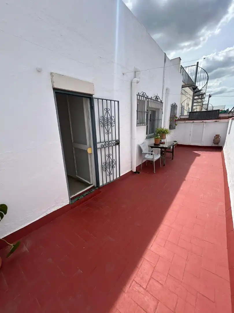 Balcony of Attic for rent in Sevilla  with Air Conditioner, Heating and Terrace